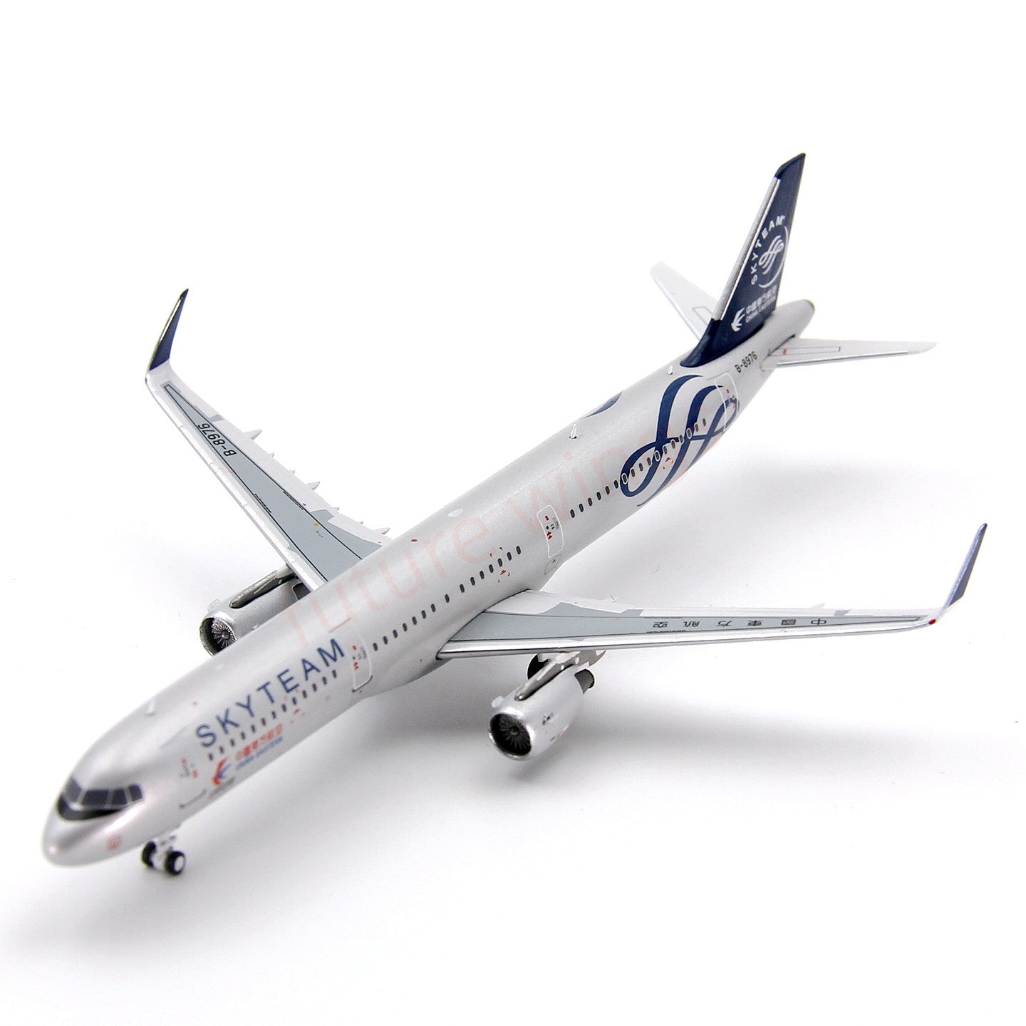 1:400 Geministar China Eastern Airlines A321 B-8976 “SKYTEAM”Aircraft Model+Free Tractor