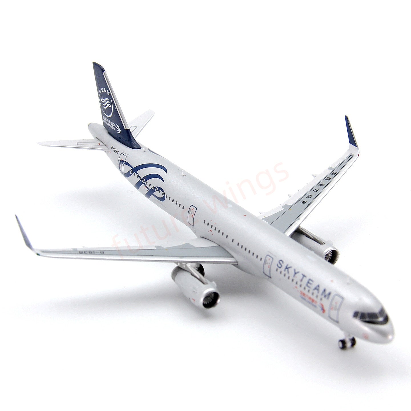 1:400 Geministar China Eastern Airlines A321 B-1838 “SKYTEAM”Aircraft Model+Free Tractor