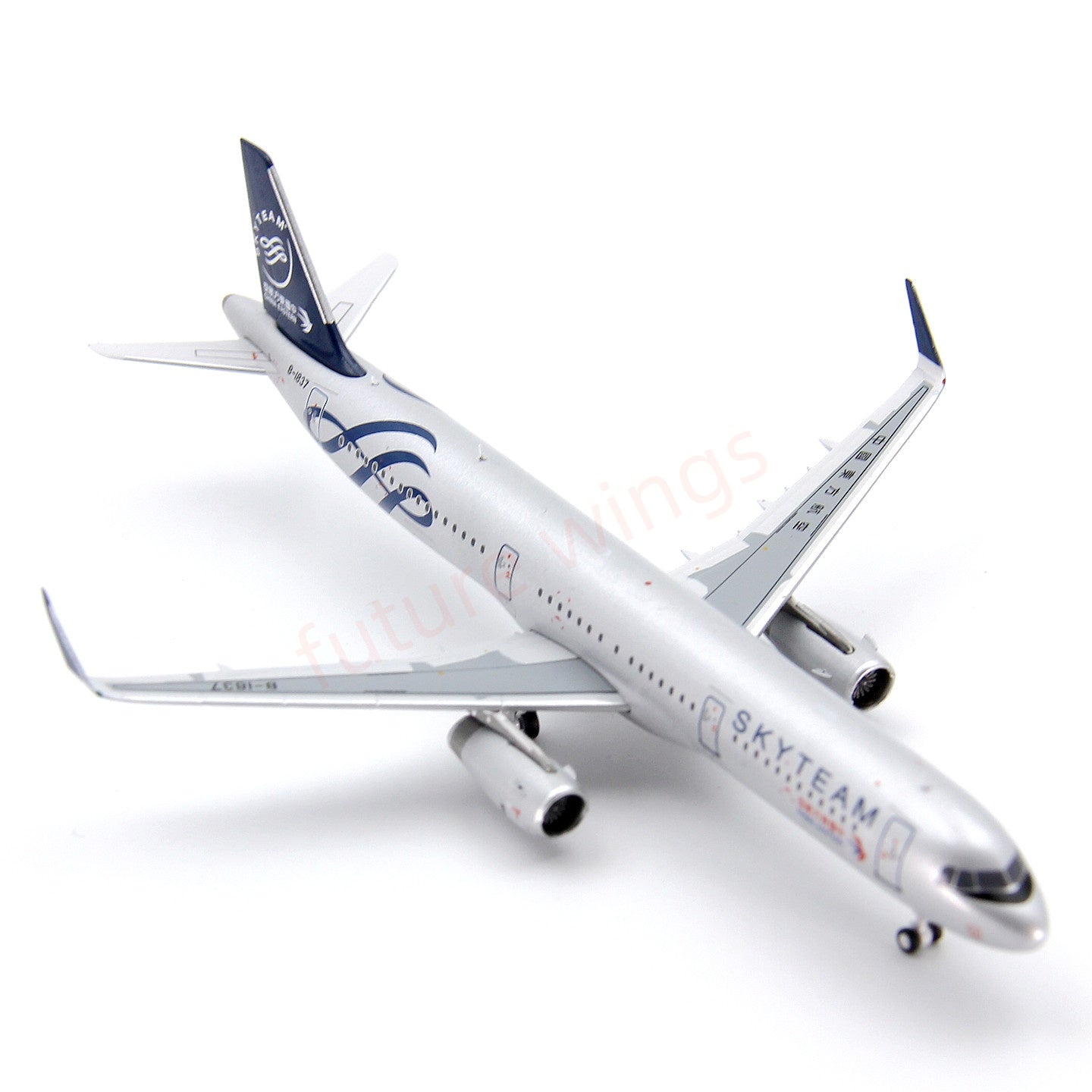 1:400 Geministar China Eastern Airlines A321 B-1837 “SKYTEAM”Aircraft Model+Free Tractor