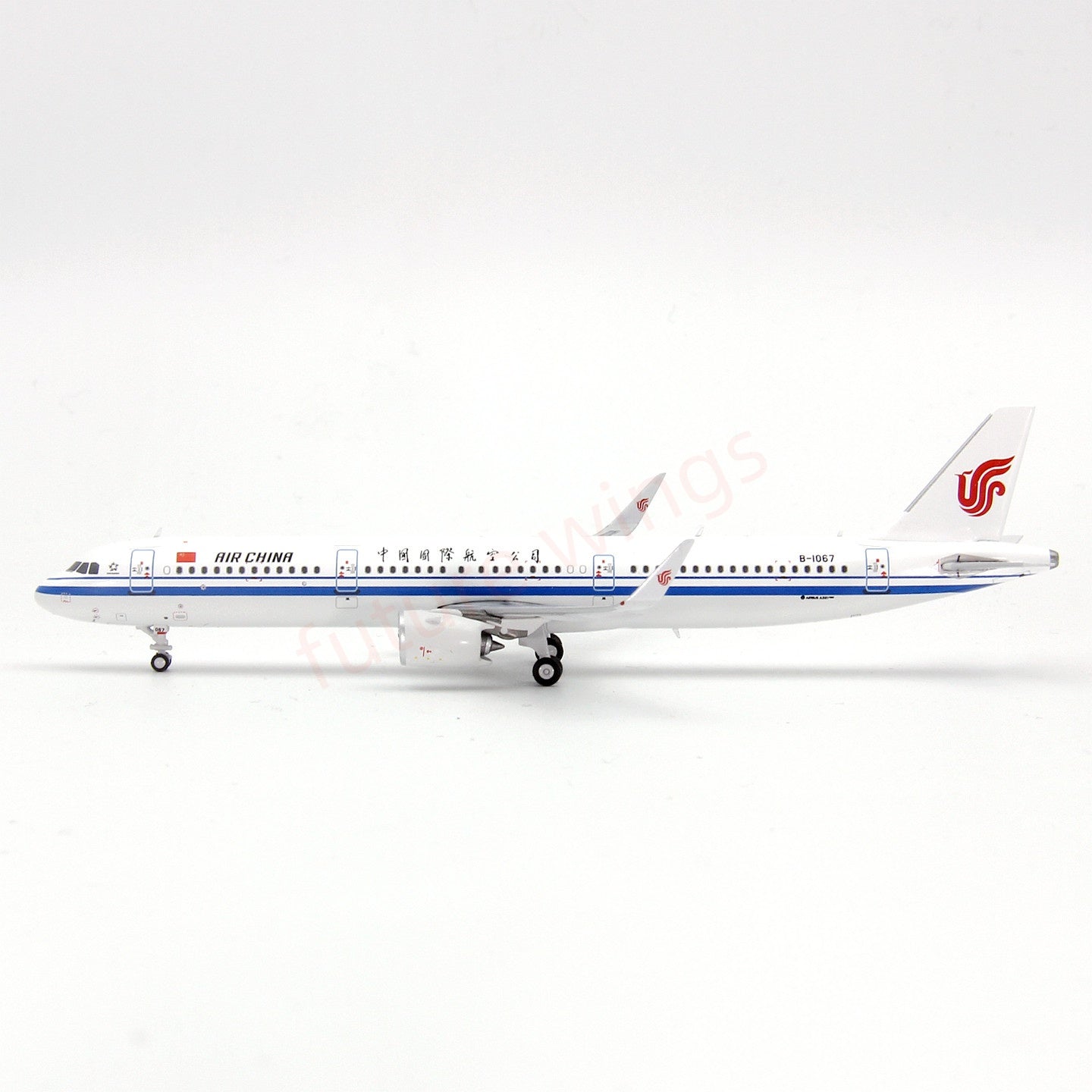 1:400 Geministar Air China A321 B-1067 Aircraft Model+Free Tractor