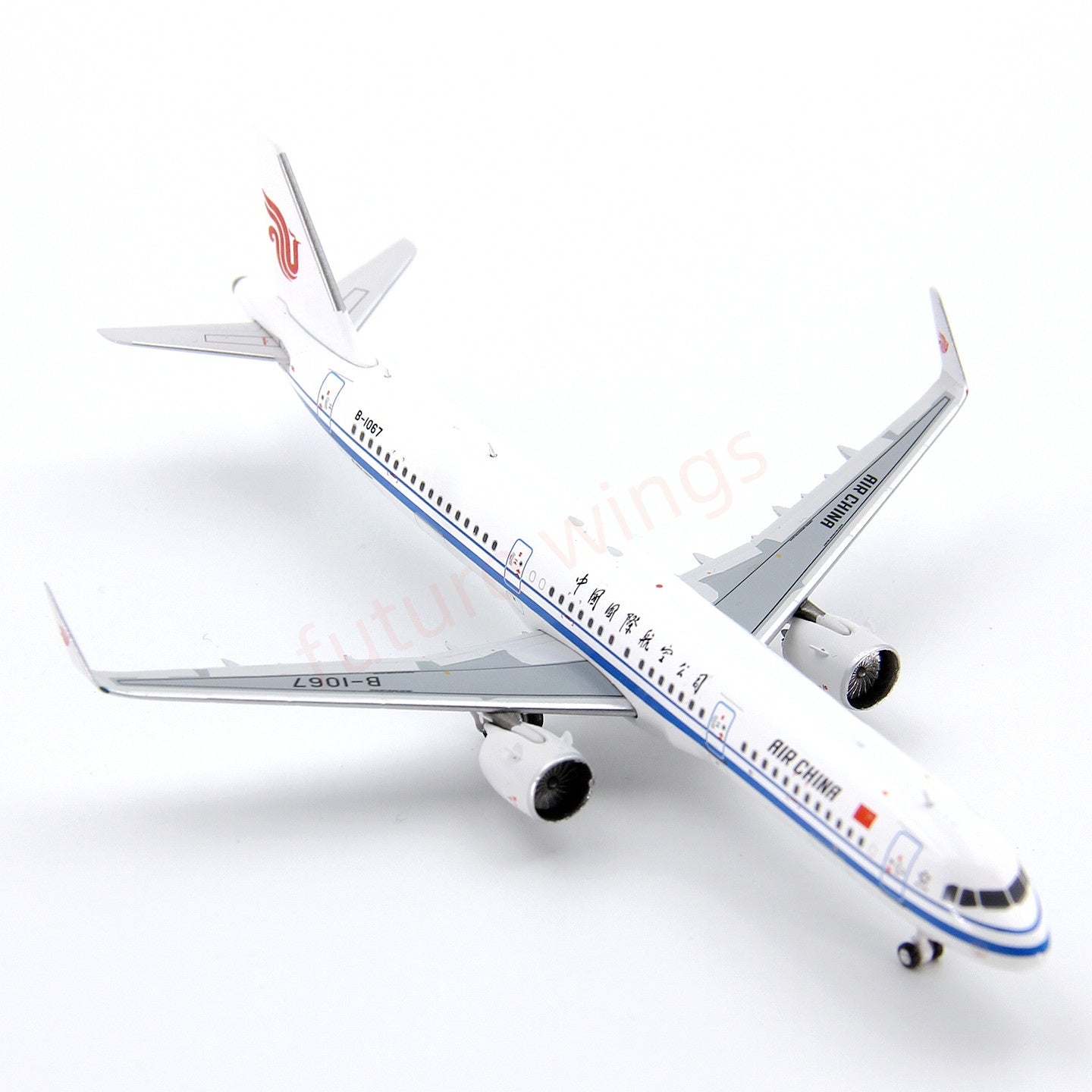1:400 Geministar Air China A321 B-1067 Aircraft Model+Free Tractor