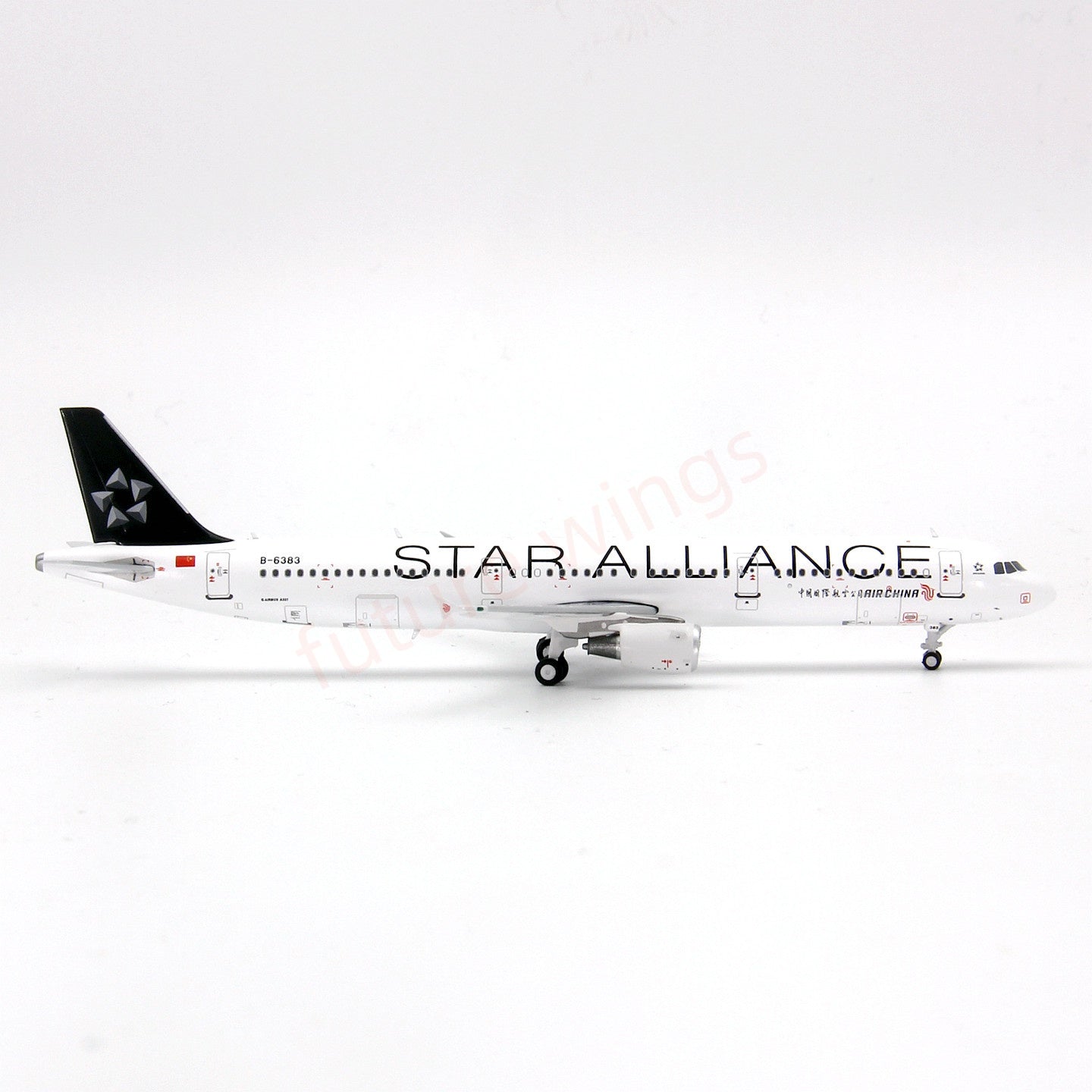 1:400 Geministar Air China A321 B-6383 “STAR ALLIANCE” Aircraft Model+Free Tractor