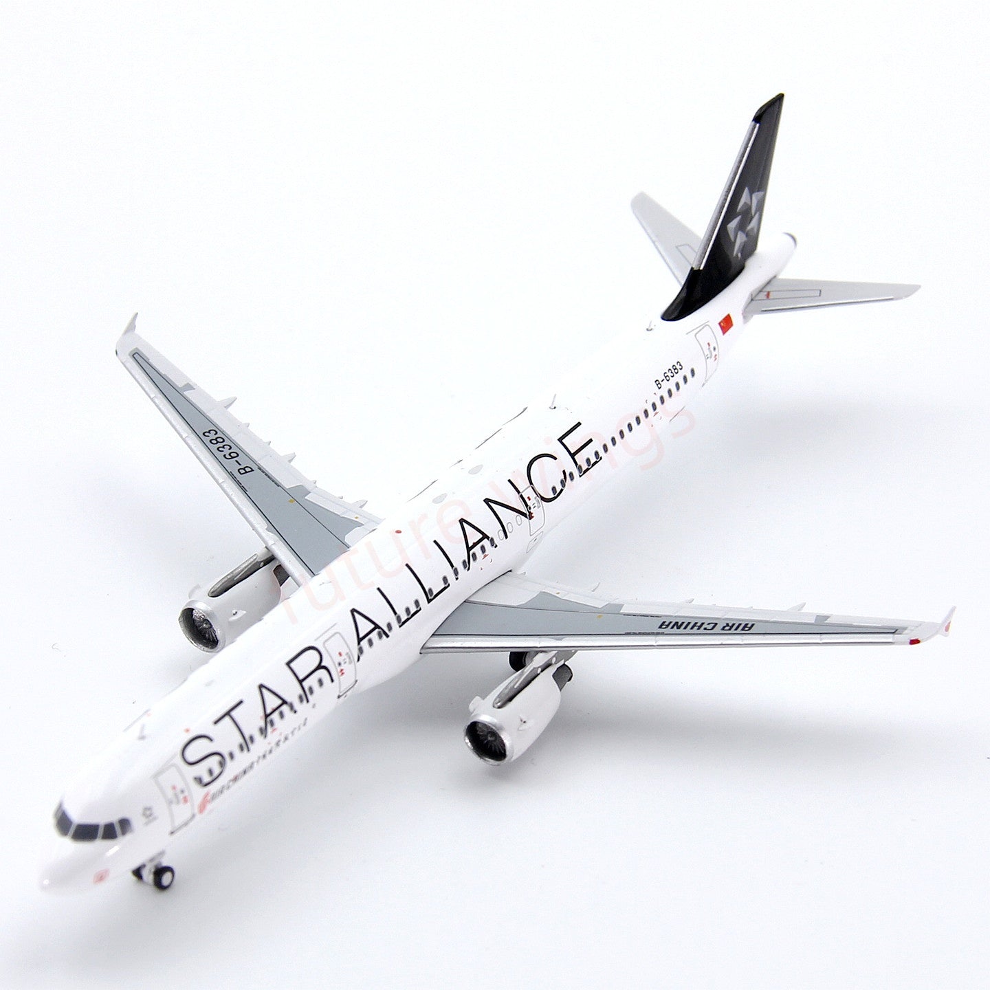 1:400 Geministar Air China A321 B-6383 “STAR ALLIANCE” Aircraft Model+Free Tractor