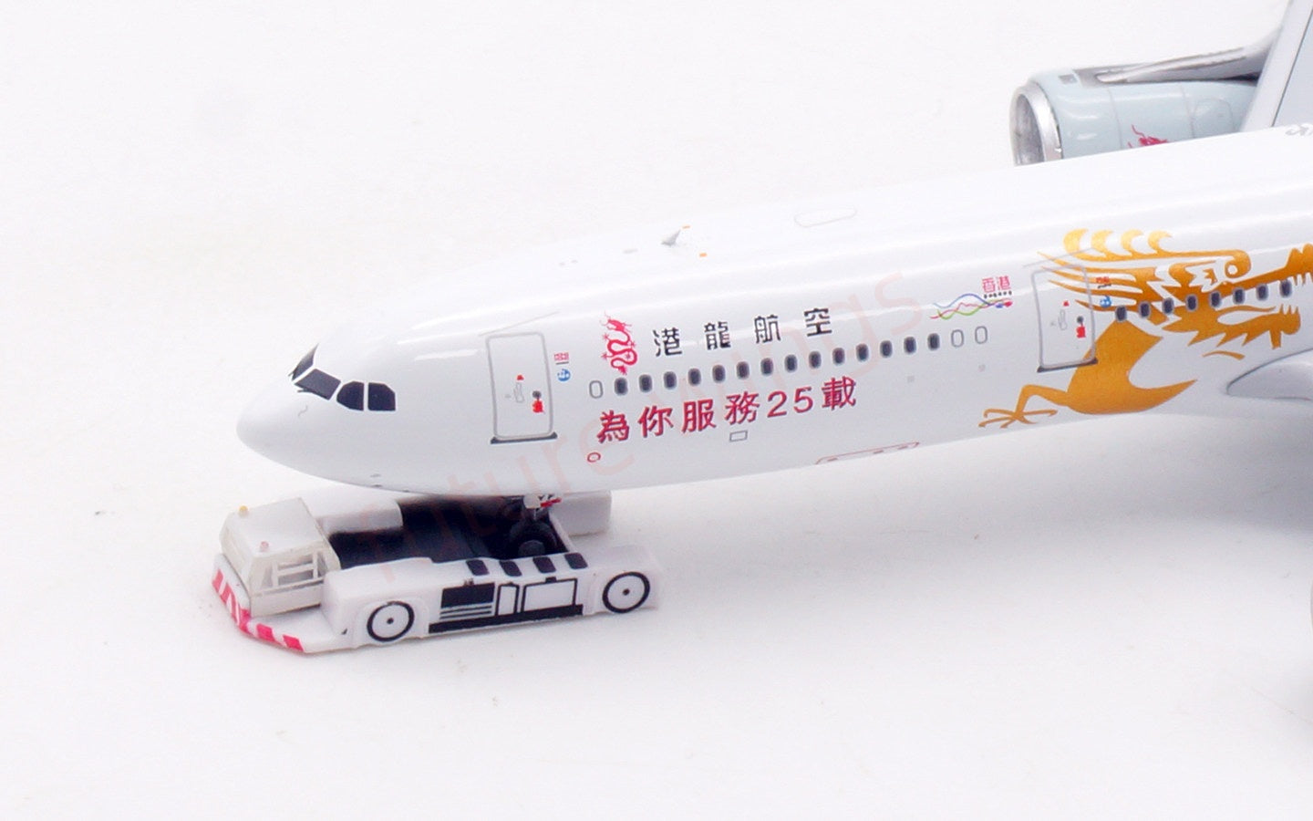 1:400 Aviation400 Dragon Air 330-300 B-HYF "25Years" Aircraft Model Free Tractor+Stand