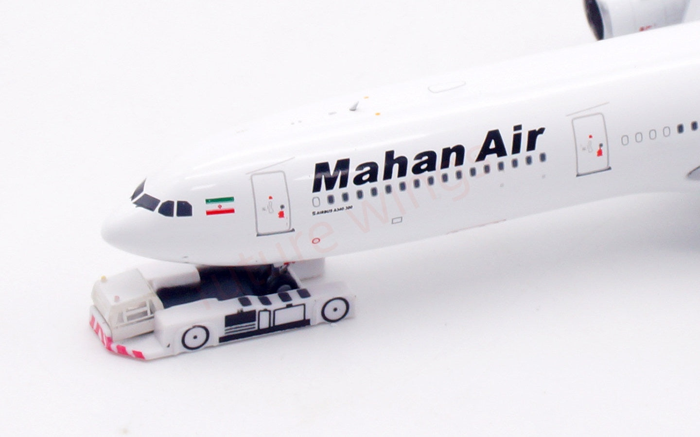 1:400 Aviation400 Mahan Air A340-300 EP-MJF Free Tractor+Stand