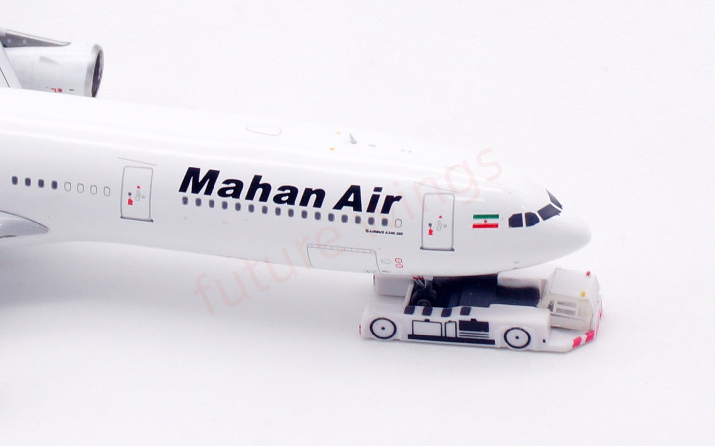 1:400 Aviation400 Mahan Air A340-300 EP-MJF Free Tractor+Stand