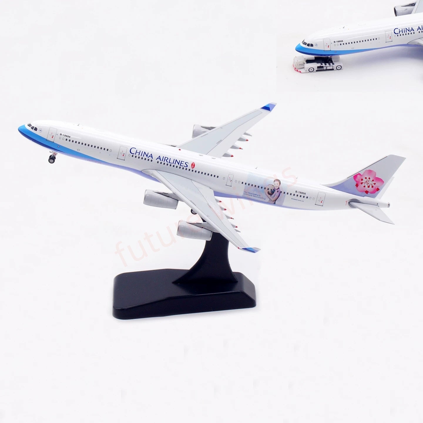 1:400 Aviation400 Air China A340-300 B-18806 Aircraft Model Free Tractor+Stand