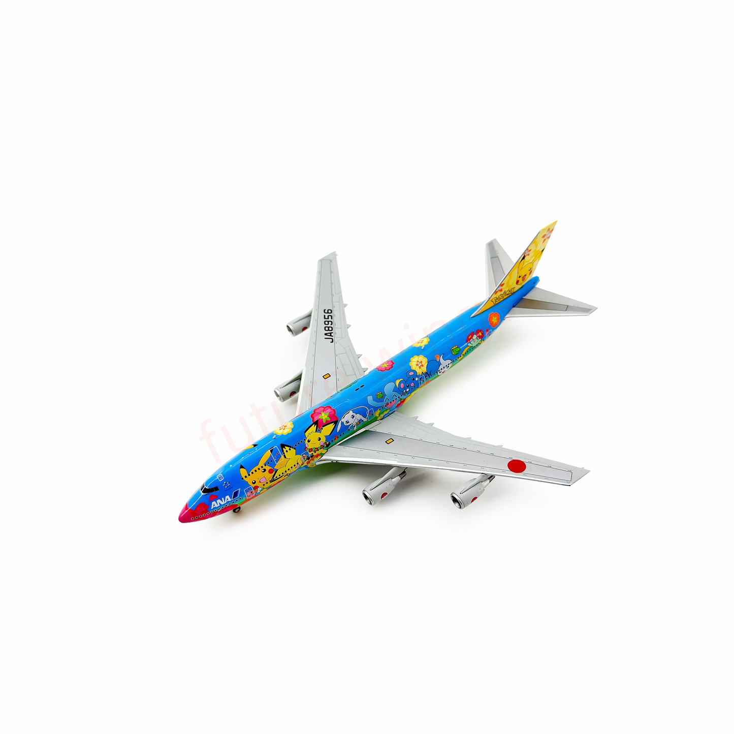 1:400 Geministar ANA B747-400 JA8956 "Pokemon" Aircraft Model+Free Tractor