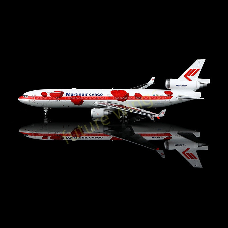 1:400 YY Wings Matin Air Cargo Douglas MD-11 PH-MCU Aircraft Model+Free Tractor