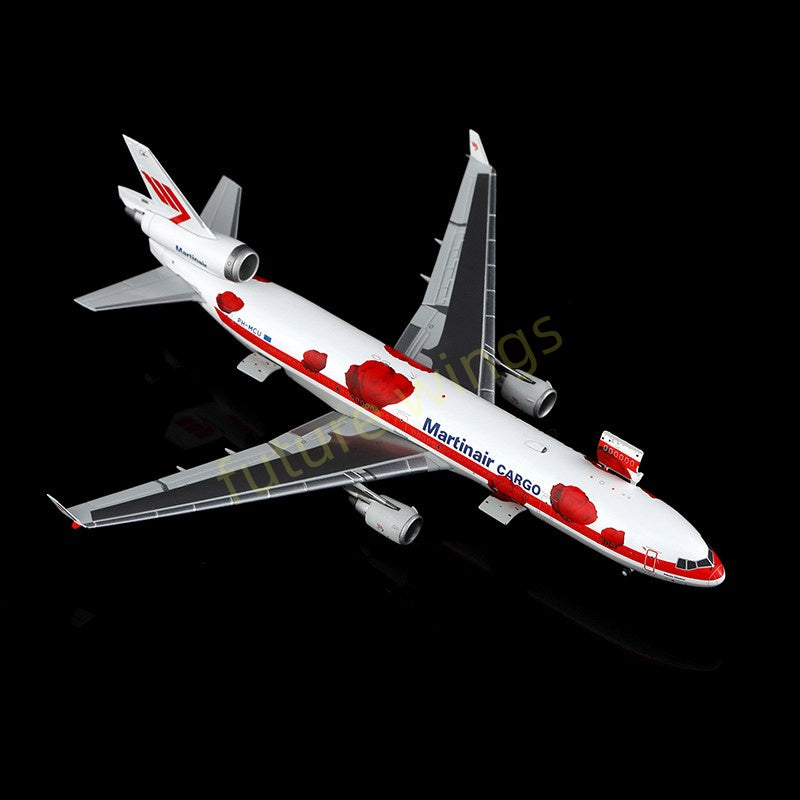 1:400 YY Wings Matin Air Cargo Douglas MD-11 PH-MCU Aircraft Model+Free Tractor