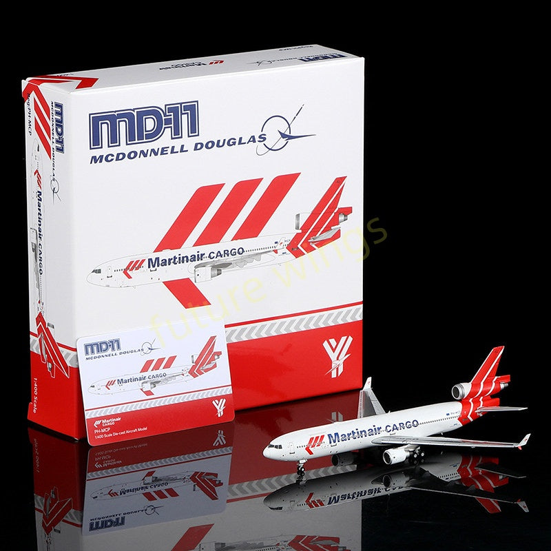 1:400 YY Wings Matin Air Cargo Douglas MD-11 PH-MCP Aircraft Model+Free Tractor