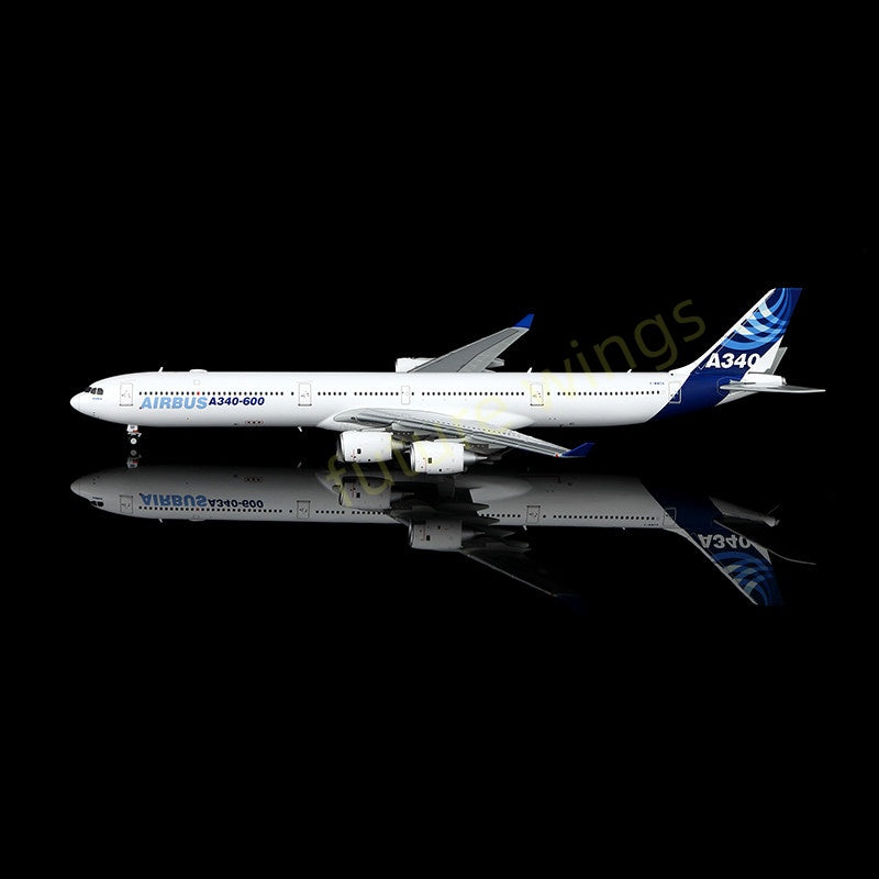 1:400 YY Wings Airbus House Color A340-600 F-WWCA Aircraft Model+Free Tractor