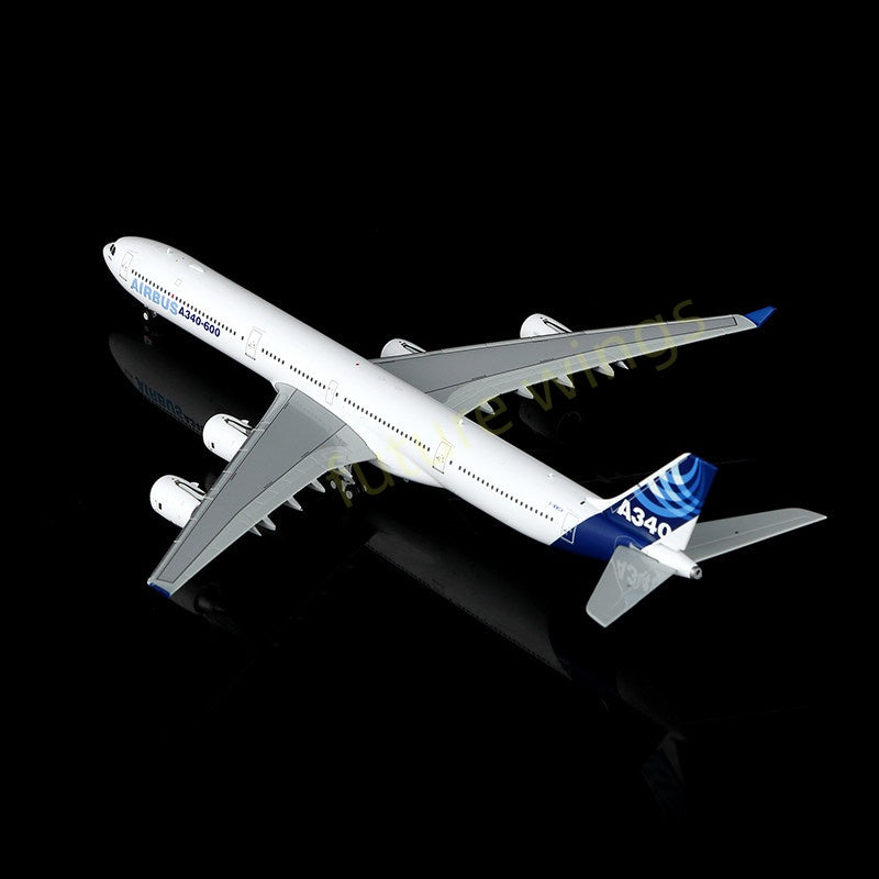 1:400 YY Wings Airbus House Color A340-600 F-WWCA Aircraft Model+Free Tractor