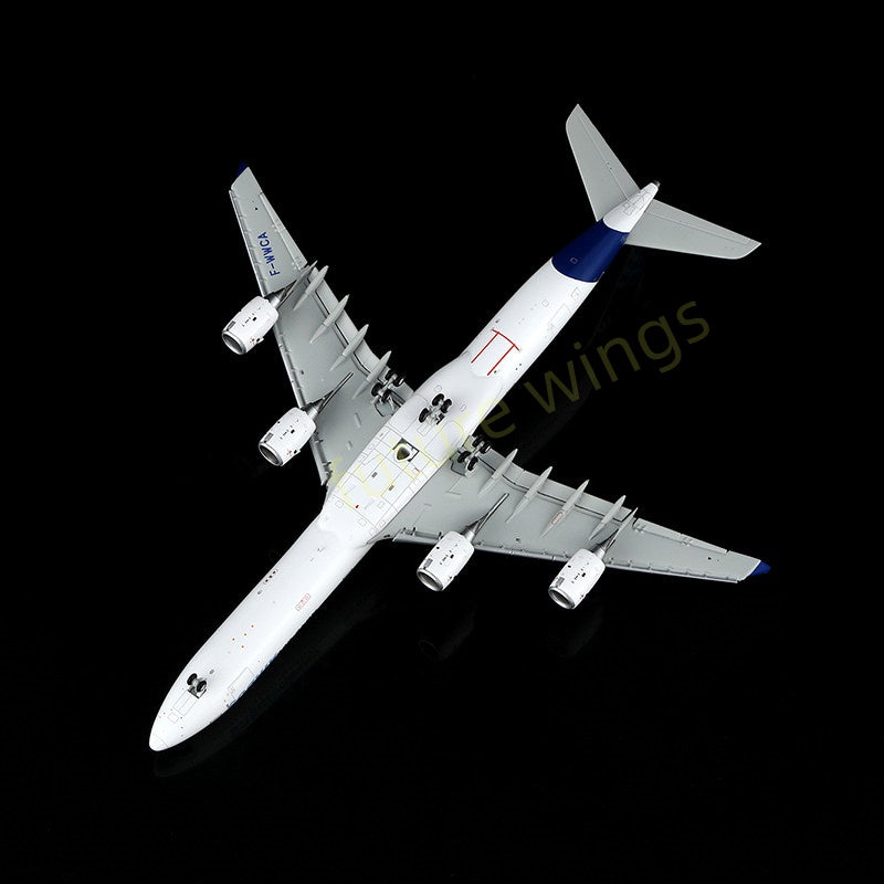1:400 YY Wings Airbus House Color A340-600 F-WWCA Aircraft Model+Free Tractor