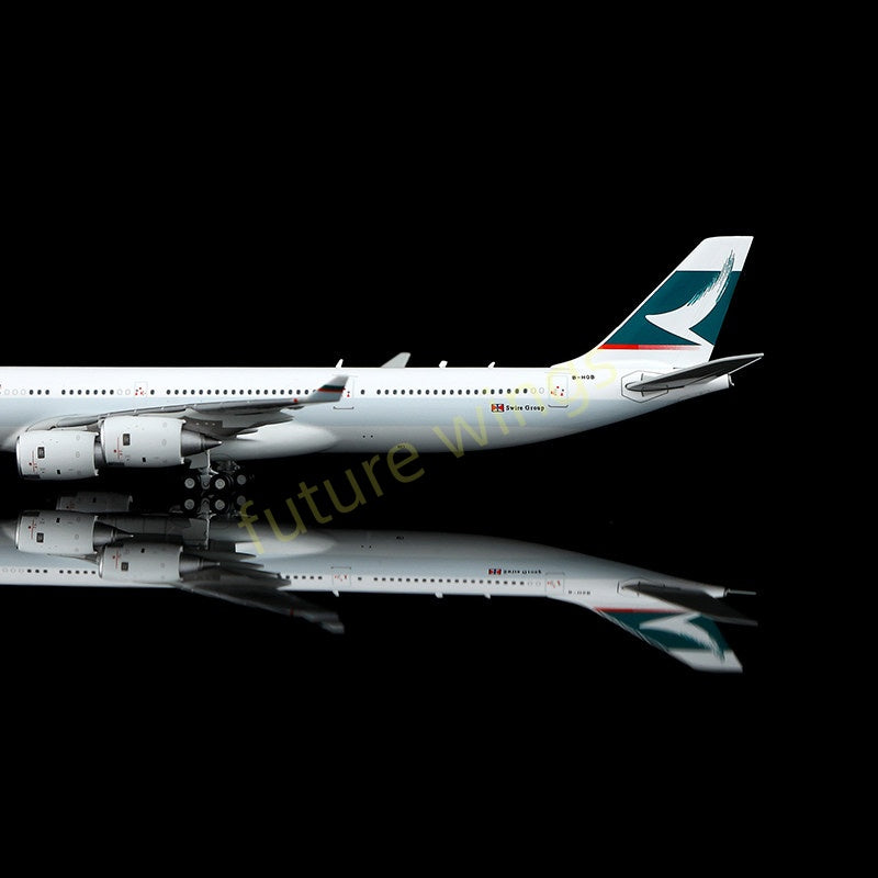 1:400 YY Wings  Cathay Pacific A340-600 B-HQB/B-HQC Aircraft Model+Free Tractor