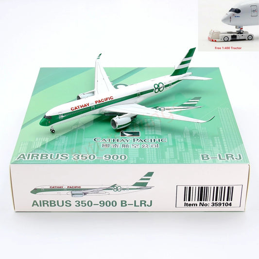 1:400 Geministar Cathay Pacific A350-900 B-LRJ "80Years" Aircraft Model+Free Tractor