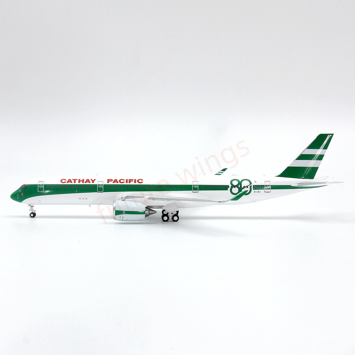 1:400 Geministar Cathay Pacific A350-900 B-LRJ "80Years" Aircraft Model+Free Tractor