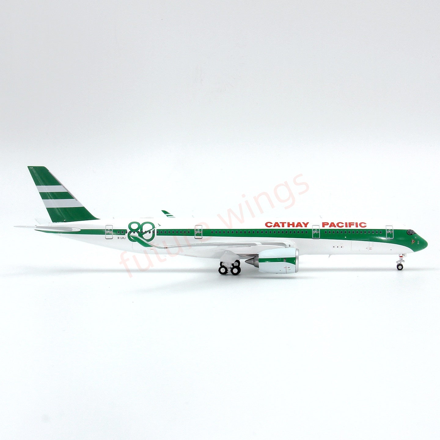 1:400 Geministar Cathay Pacific A350-900 B-LRJ "80Years" Aircraft Model+Free Tractor