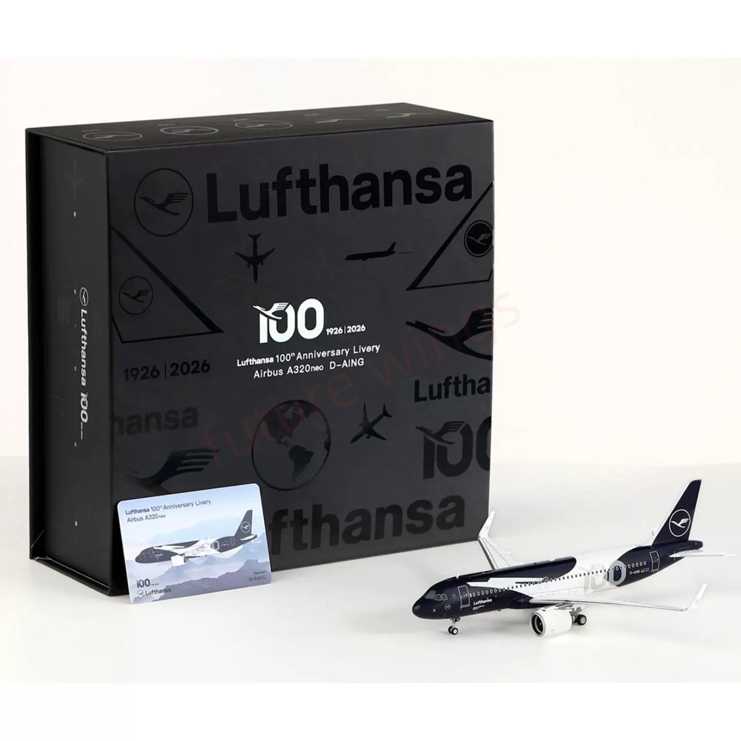 1:200 SQ Wings Lufthansa Airlines A320neo D-AING "100Years"Diecast Aircraft Model