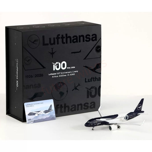1:200 SQ Wings Lufthansa Airlines A320neo D-AING "100Years"Diecast Aircraft Model