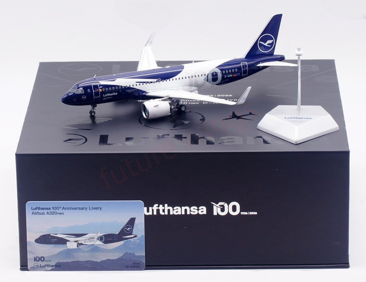1:200 SQ Wings Lufthansa Airlines A320neo D-AIND"100Years"Diecast Aircraft Model