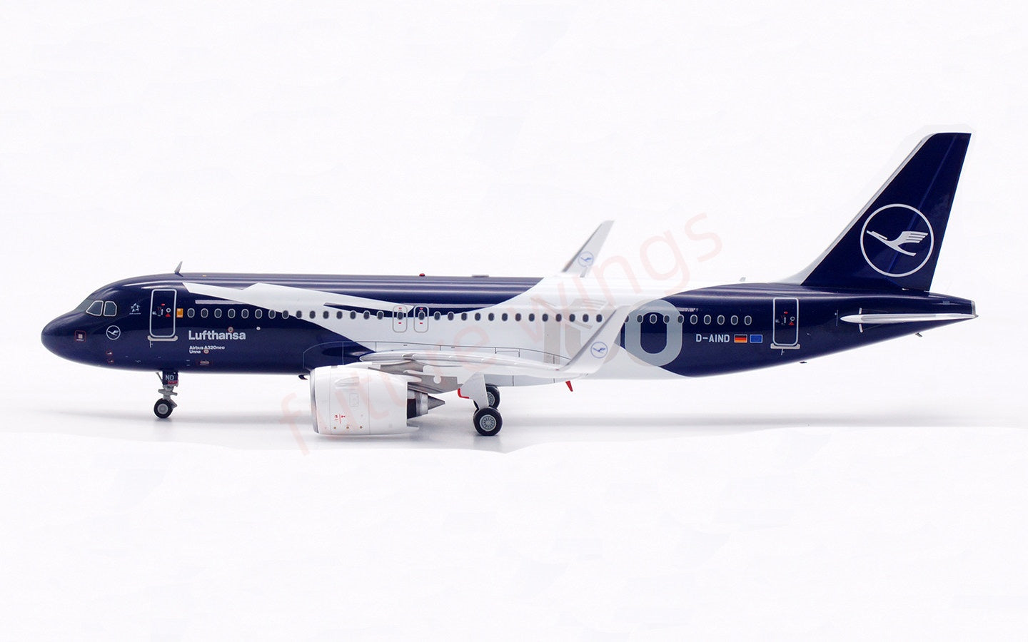 1:200 SQ Wings Lufthansa Airlines A320neo D-AIND"100Years"Diecast Aircraft Model