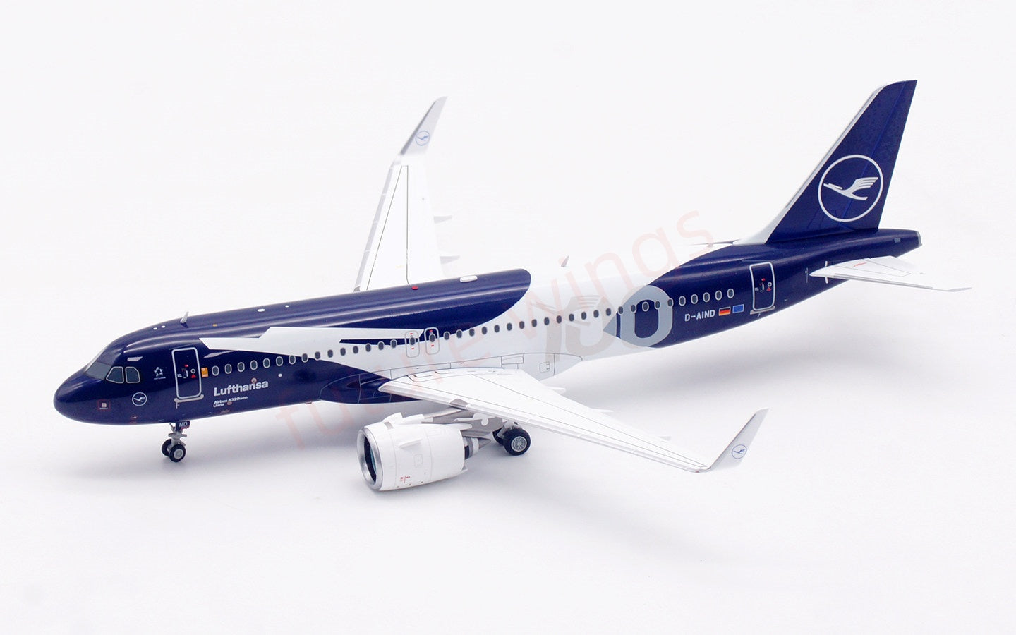 1:200 SQ Wings Lufthansa Airlines A320neo D-AIND"100Years"Diecast Aircraft Model