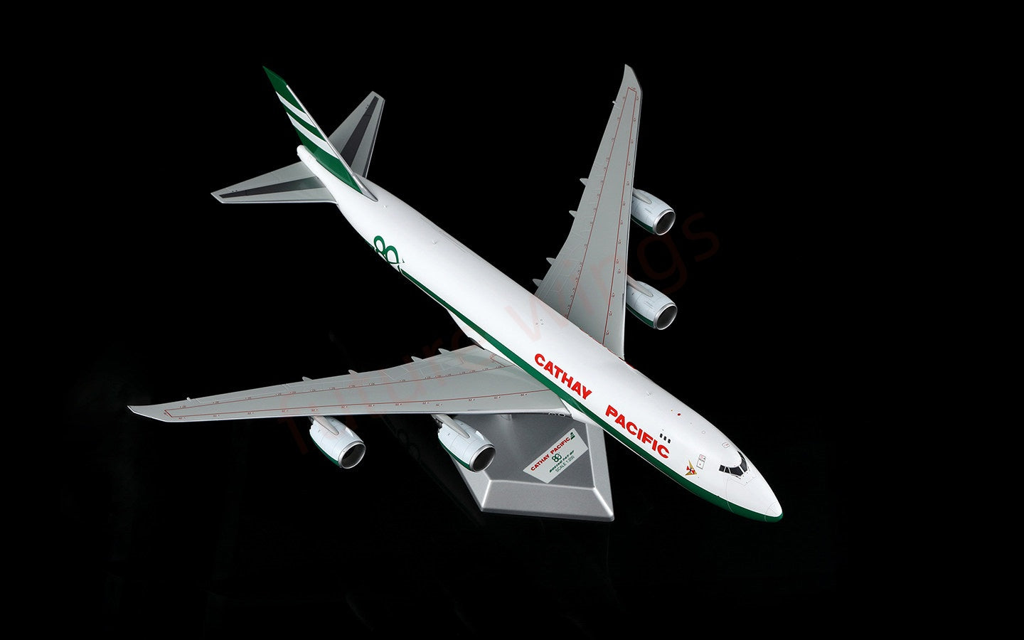 1:200 SQ Wings Cathay Pacific B747-8F B-LJE “80Years” Diecast Aircraft Model