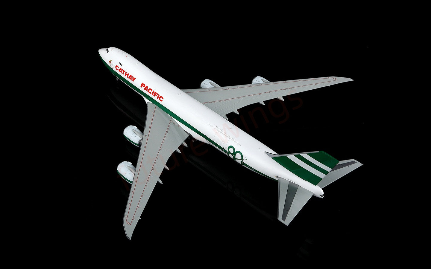 1:200 SQ Wings Cathay Pacific B747-8F B-LJE “80Years” Diecast Aircraft Model
