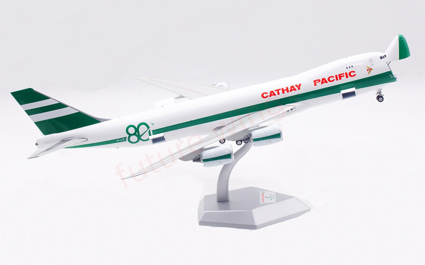 1:200 SQ Wings Cathay Pacific B747-8F B-LJE “80Years” Diecast Aircraft Model