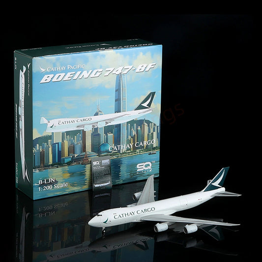 1:200 SQ Wings Cathay Pacific Cargo B747-8F B-LJN Diecast Aircraft Model