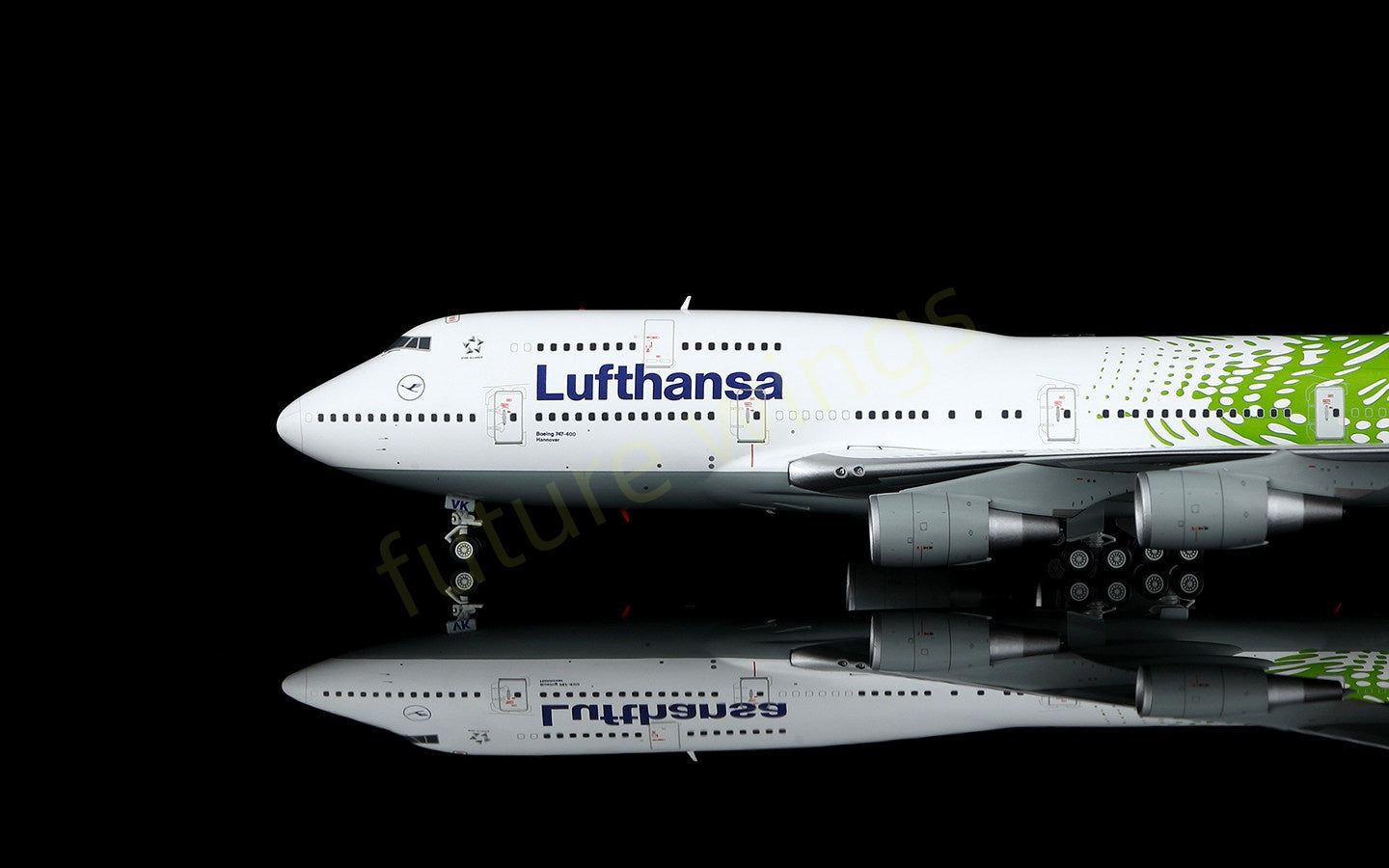 1:200 SQ Wings Lufthansa Airlines B747-400 D-ABVK Diecast Aircraft Model