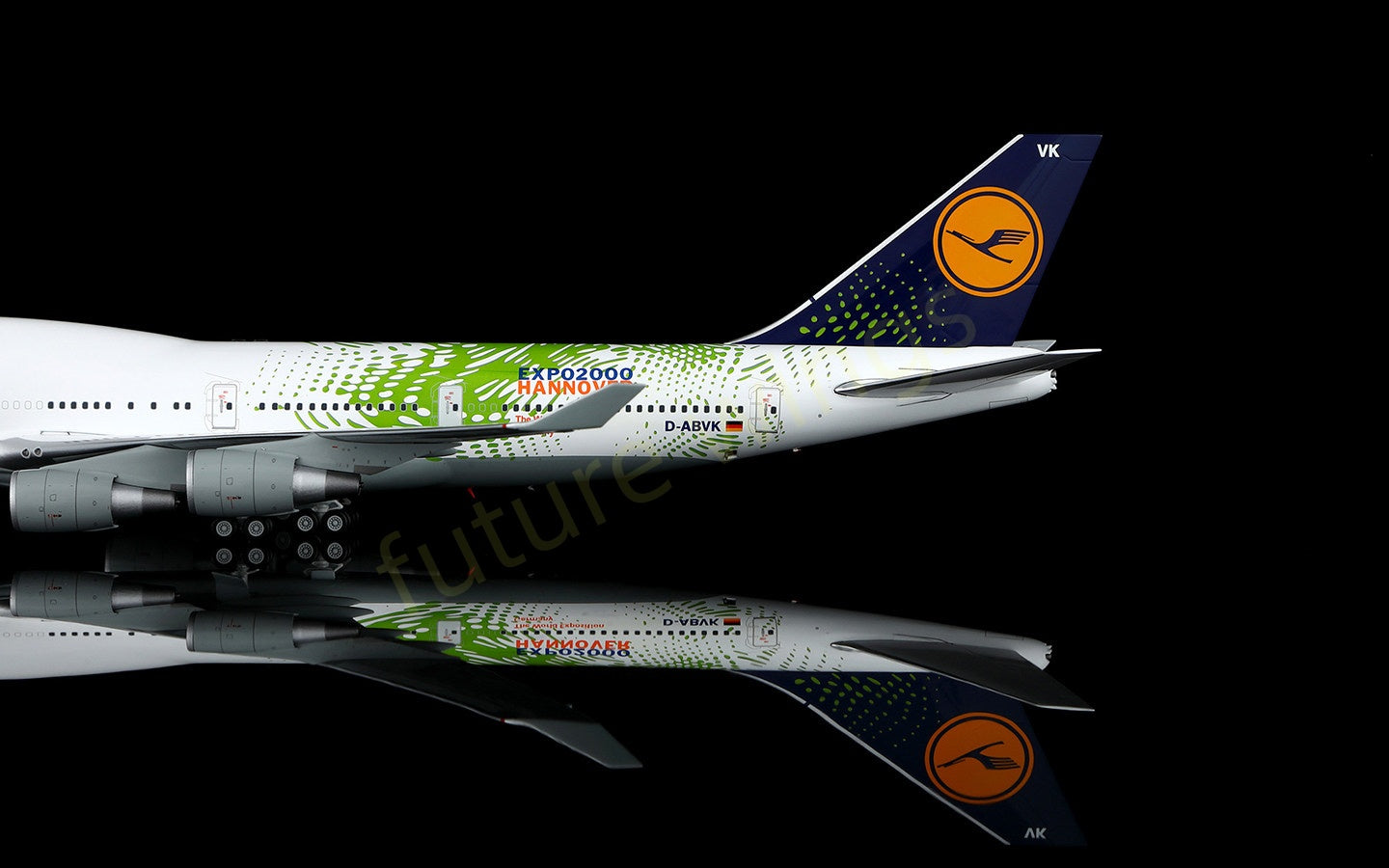 1:200 SQ Wings Lufthansa Airlines B747-400 D-ABVK Diecast Aircraft Model