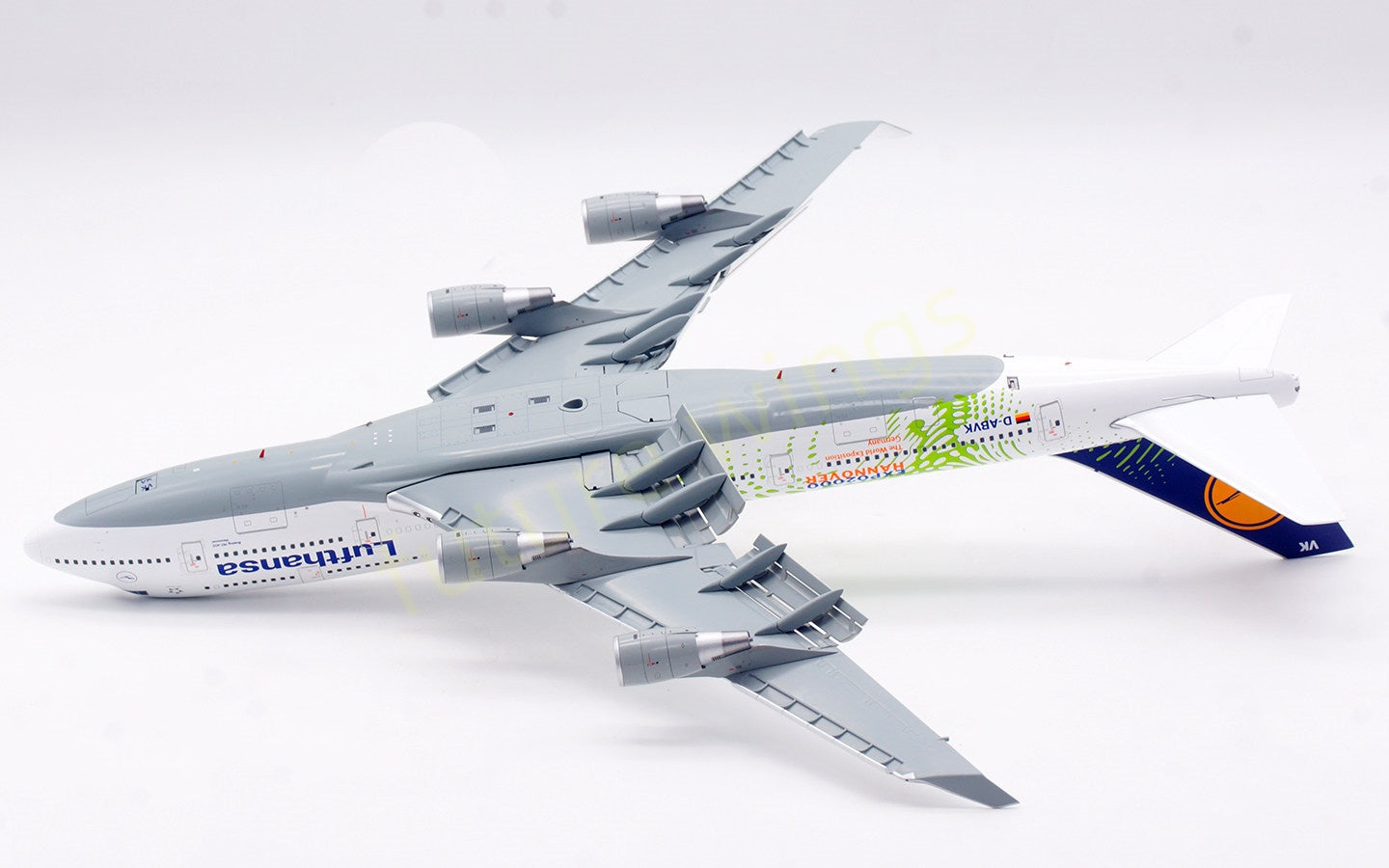 1:200 SQ Wings Lufthansa Airlines B747-400 D-ABVK Diecast Aircraft Model