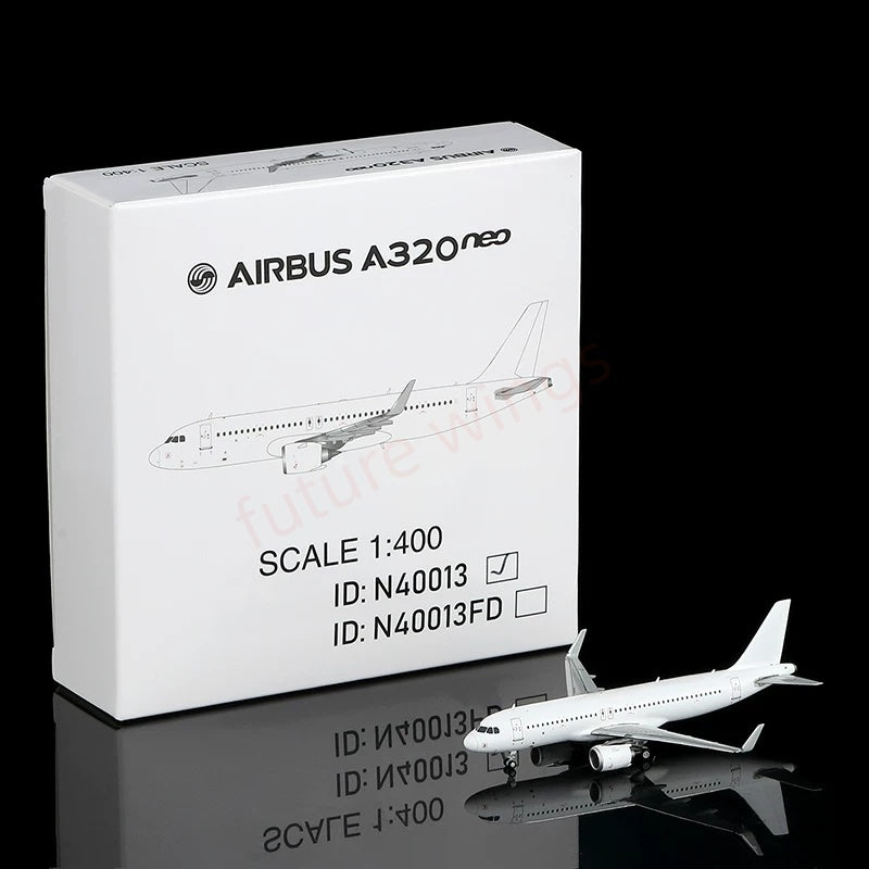 1:400 HX Models Airbus A321neo Blank Aircraft Model+Free Tractor