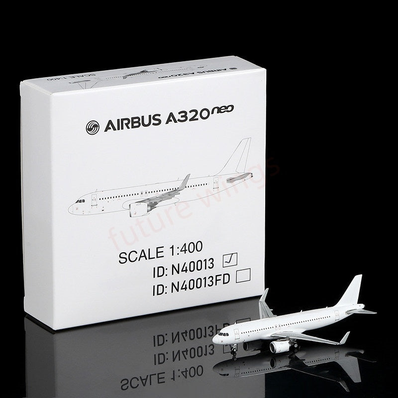 1:400 HX Models Airbus A321neo Blank Aircraft Model+Free Tractor
