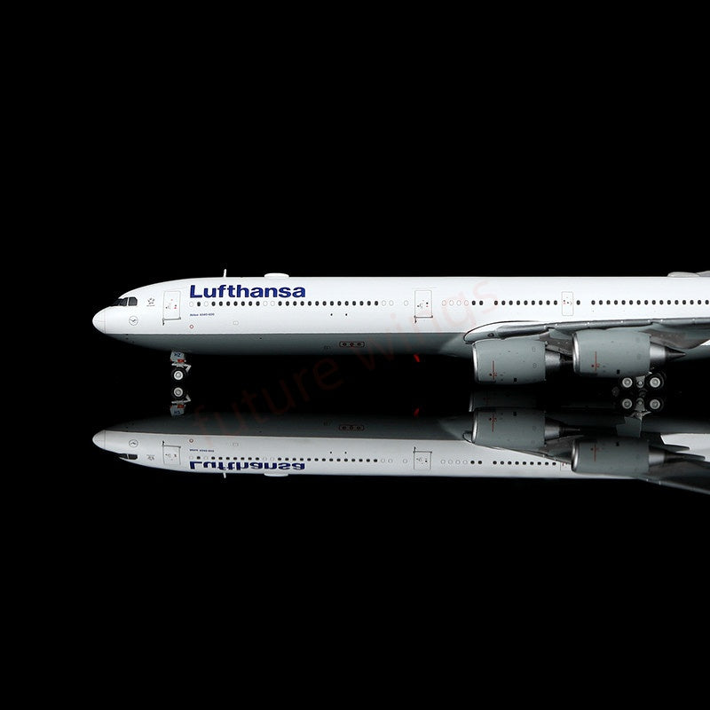 1:400 YY Wings Lufthansa Airlines A340-600 D-AIHZ D-AIHX Aircraft Model +Free Tractor