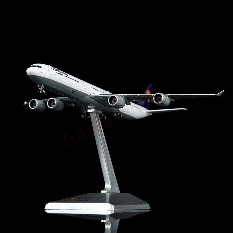 1:400 YY Wings Lufthansa Airlines A340-600 D-AIHZ D-AIHX Aircraft Model +Free Tractor