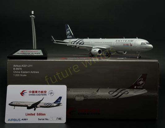 1:200 KJ Models(InFlight200) China Eastern Airlines A321 B-8976 "SKYTEAM" Diecast Aircraft Model
