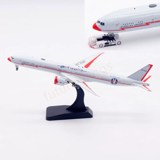 1:400 Aviation400 American Airlines B777-300ER N735AT Free Tractor+Stand