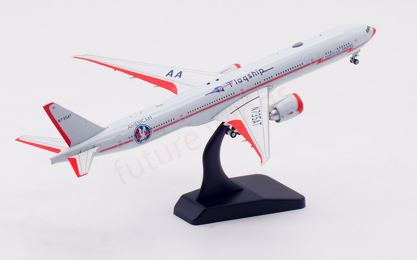 1:400 Aviation400 American Airlines B777-300ER N735AT Free Tractor+Stand
