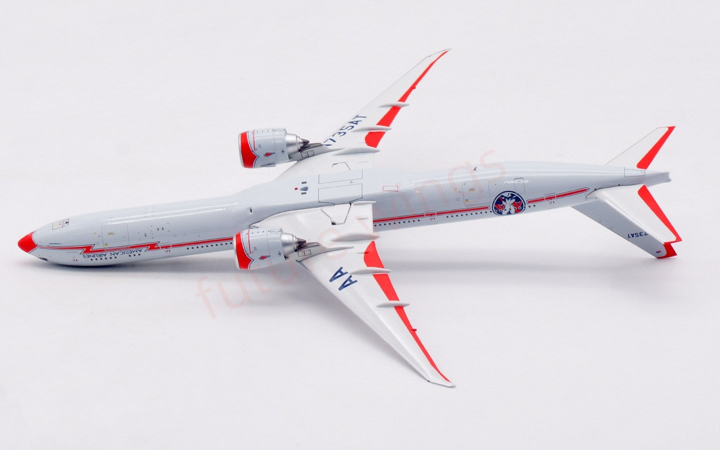 1:400 Aviation400 American Airlines B777-300ER N735AT Free Tractor+Stand