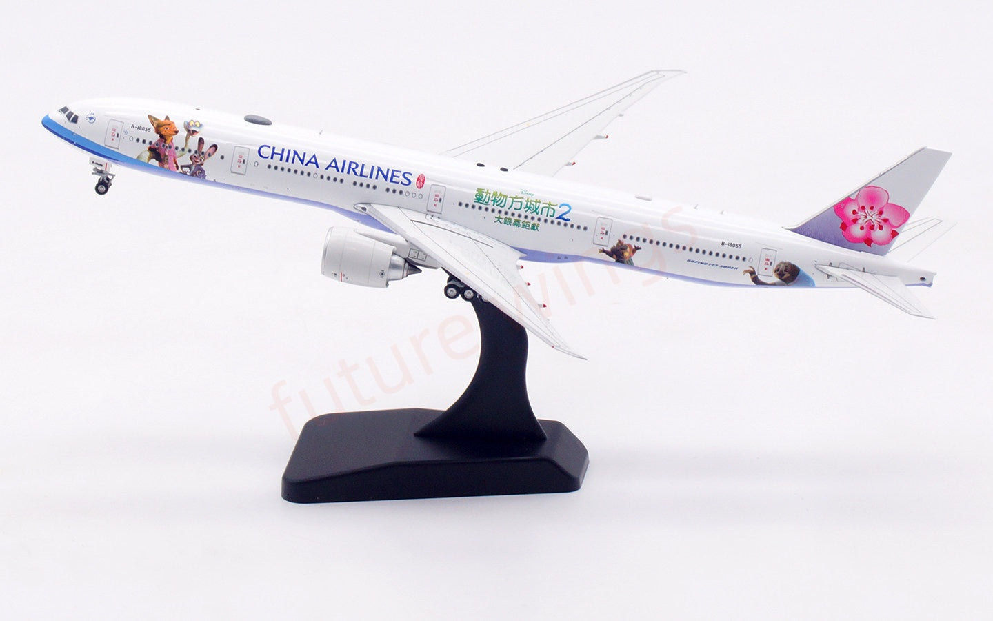 1:400 Aviation400 China Airlines B777-300ER B-18055 Free Tractor+Stand