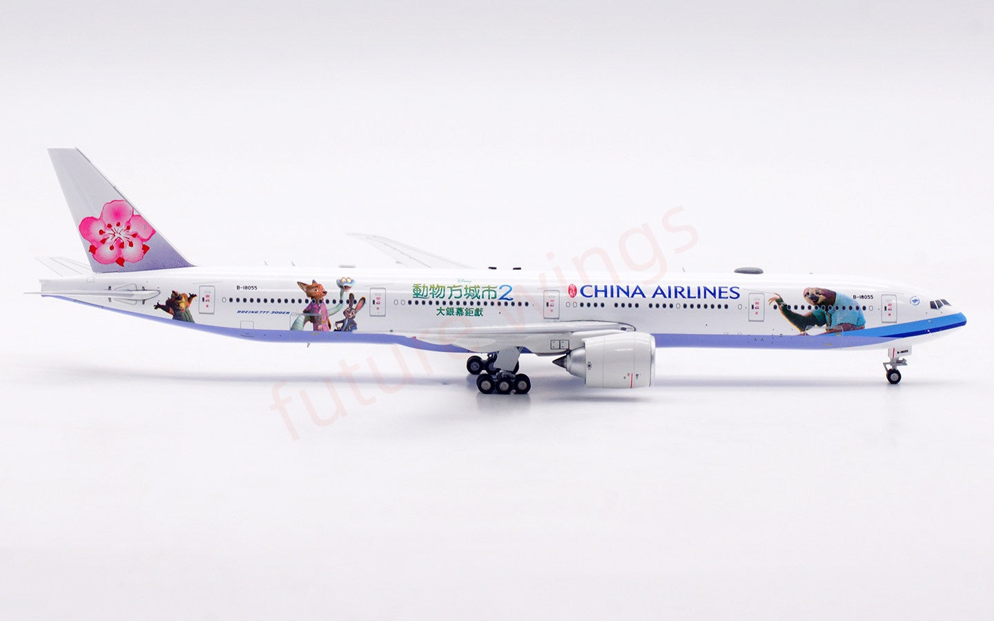 1:400 Aviation400 China Airlines B777-300ER B-18055 Free Tractor+Stand