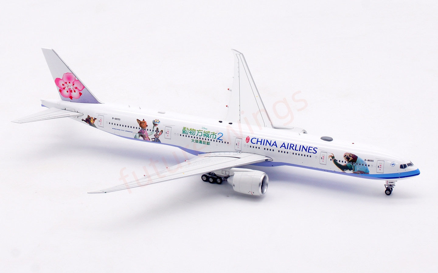 1:400 Aviation400 China Airlines B777-300ER B-18055 Free Tractor+Stand