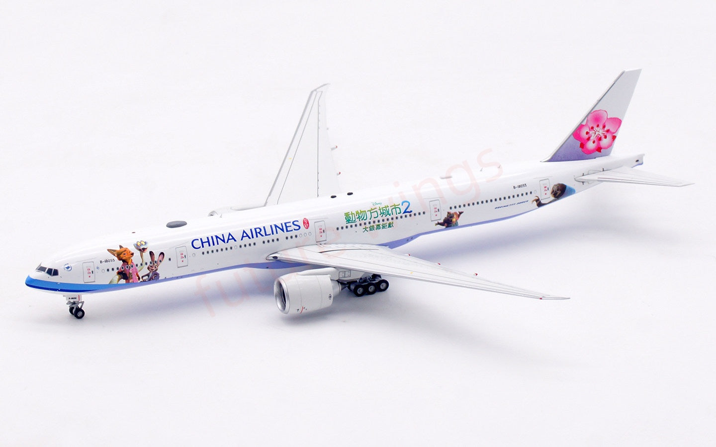 1:400 Aviation400 China Airlines B777-300ER B-18055 Free Tractor+Stand