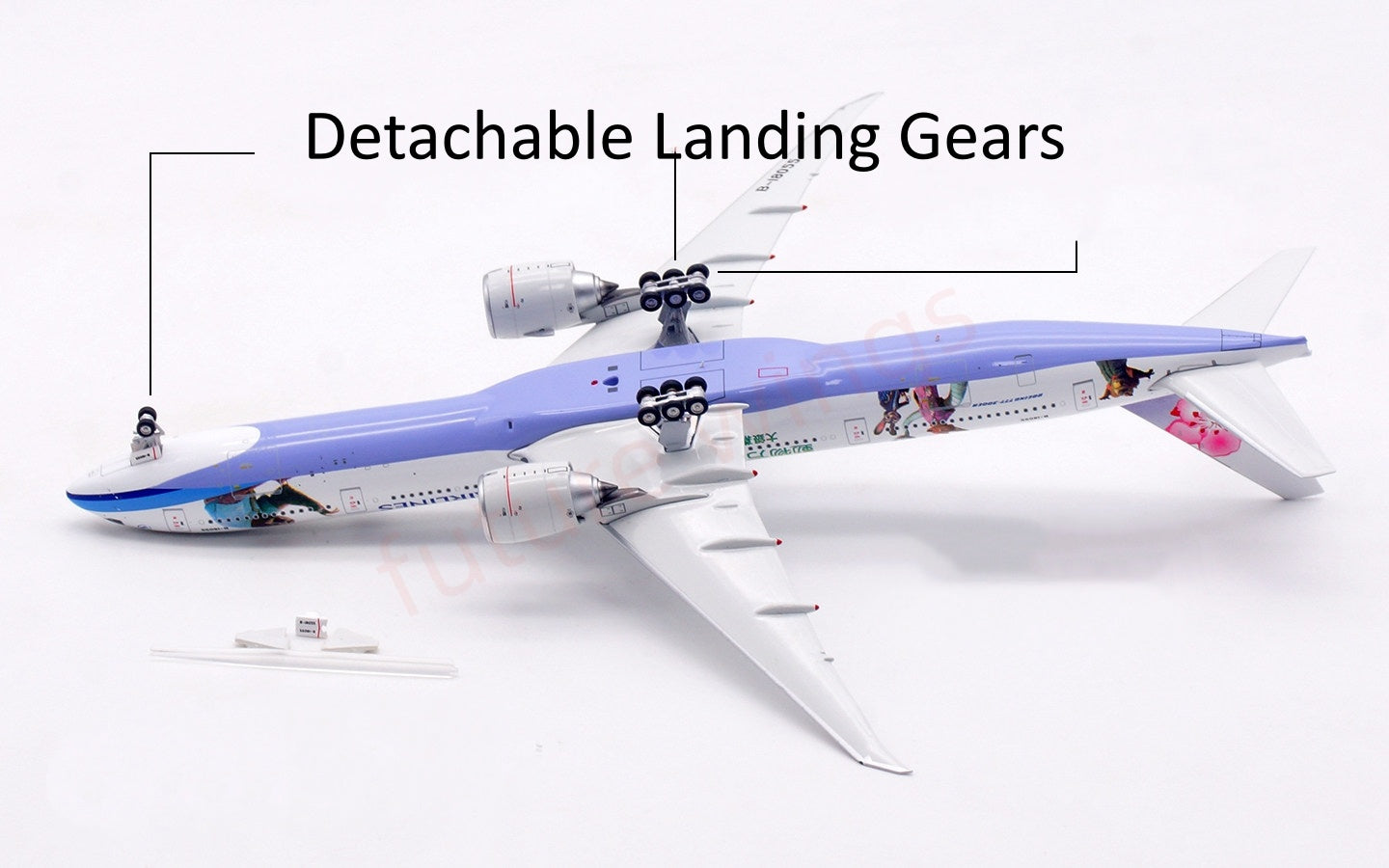 1:400 Aviation400 China Airlines B777-300ER B-18055 Free Tractor+Stand