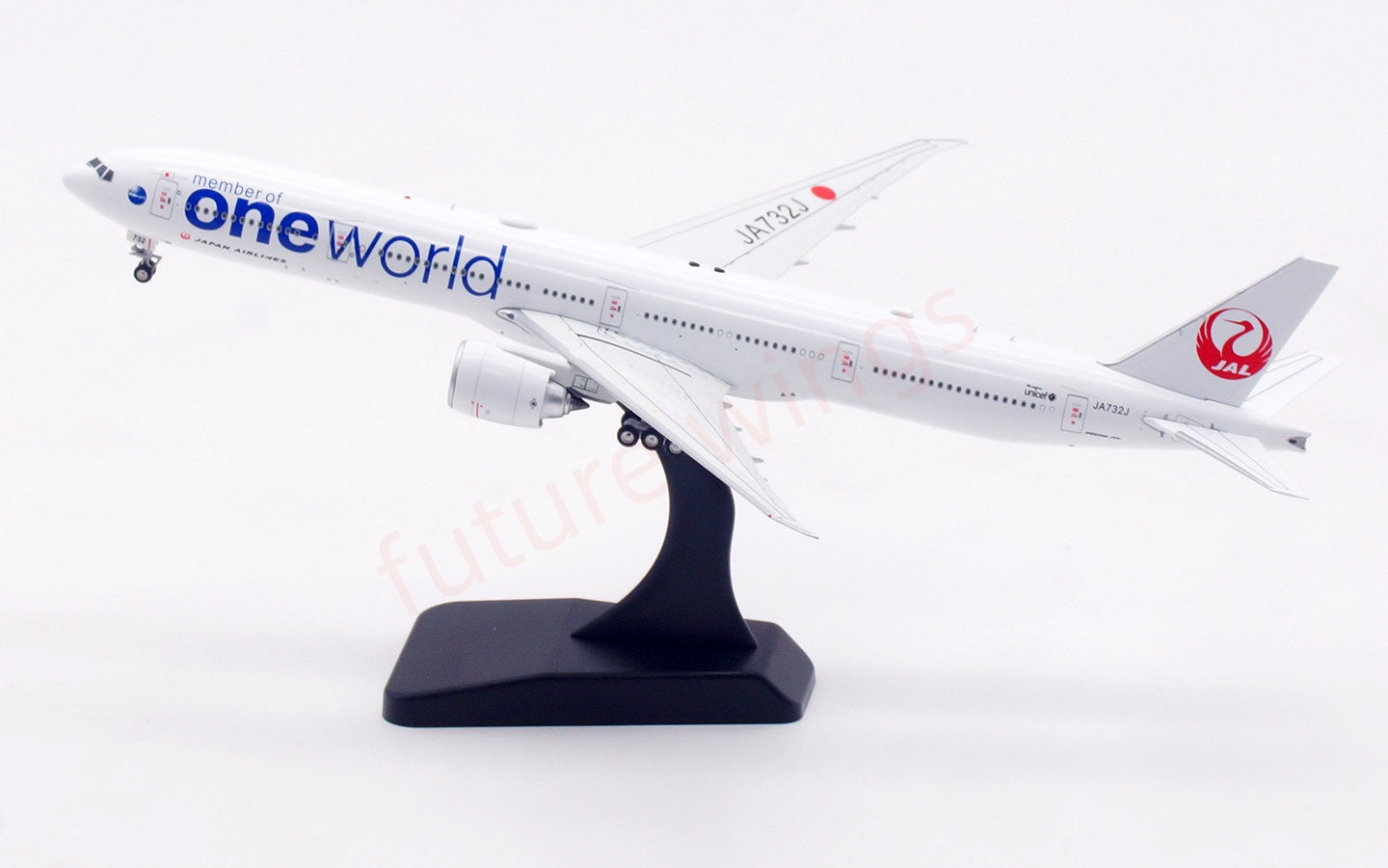 1:400 Aviation400 Janpan Airlines B777-300ER JA732J "One World"FreeTractor+Stand