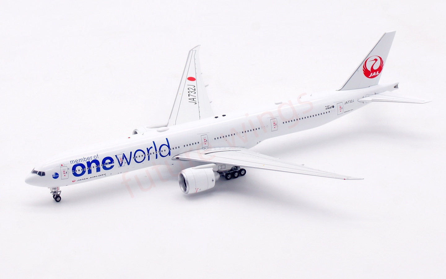 1:400 Aviation400 Janpan Airlines B777-300ER JA732J "One World"FreeTractor+Stand