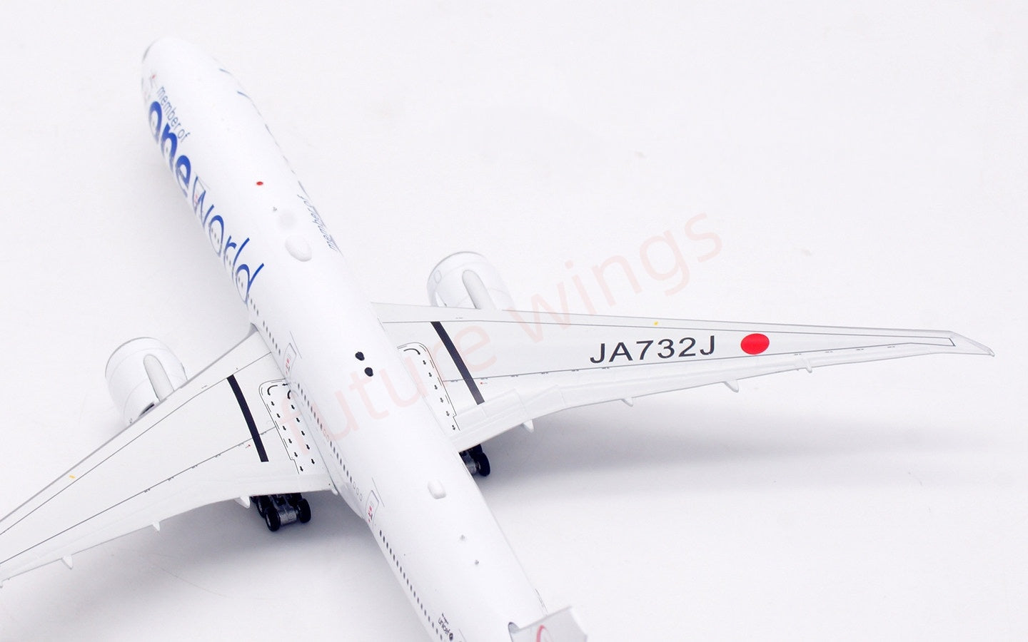 1:400 Aviation400 Janpan Airlines B777-300ER JA732J "One World"FreeTractor+Stand
